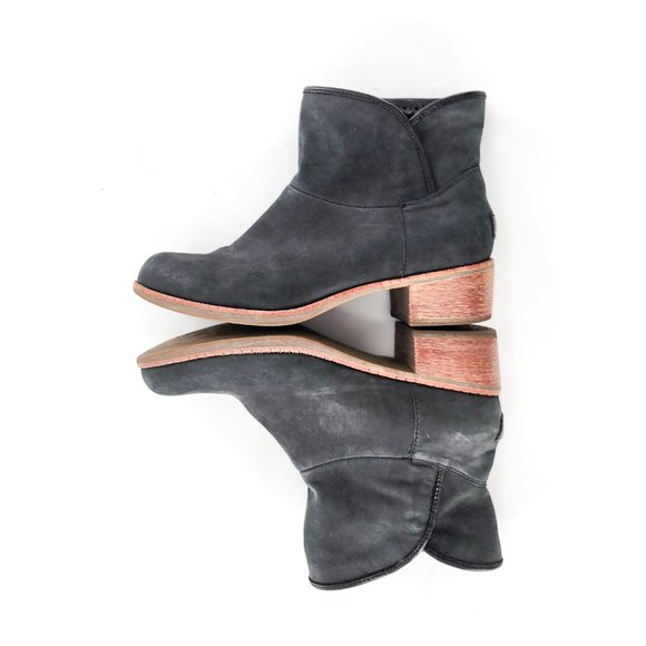 UGG Gray Ankle Boots Suede Minimalist Design - Picture 7 of 13
